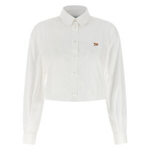 Maison Kitsune Women's Baby Fox Cropped Shirt